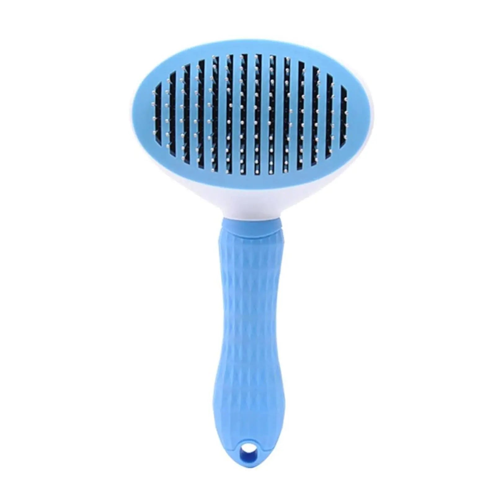 Automatic Pet Hair Removal Brush, 1 Count Pet Grooming Brush, Slicker Brush, Shedding Brush with Cleaning Button, Pet Massage Brush for Cats, Dog & Cat Grooming Supplies