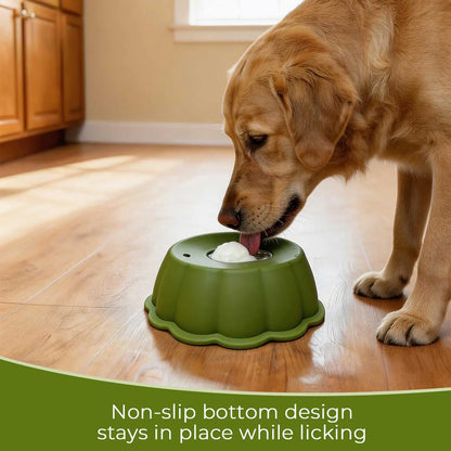 BOMUU Liquid Slow Feeder Dog Bowl, Innovative 360° Rotating Ball for Bone Broth and Yogurt, Scientifically Designed to Slow down Fast Eaters and Boost Digestion, Universal Fit for All Canine Companions