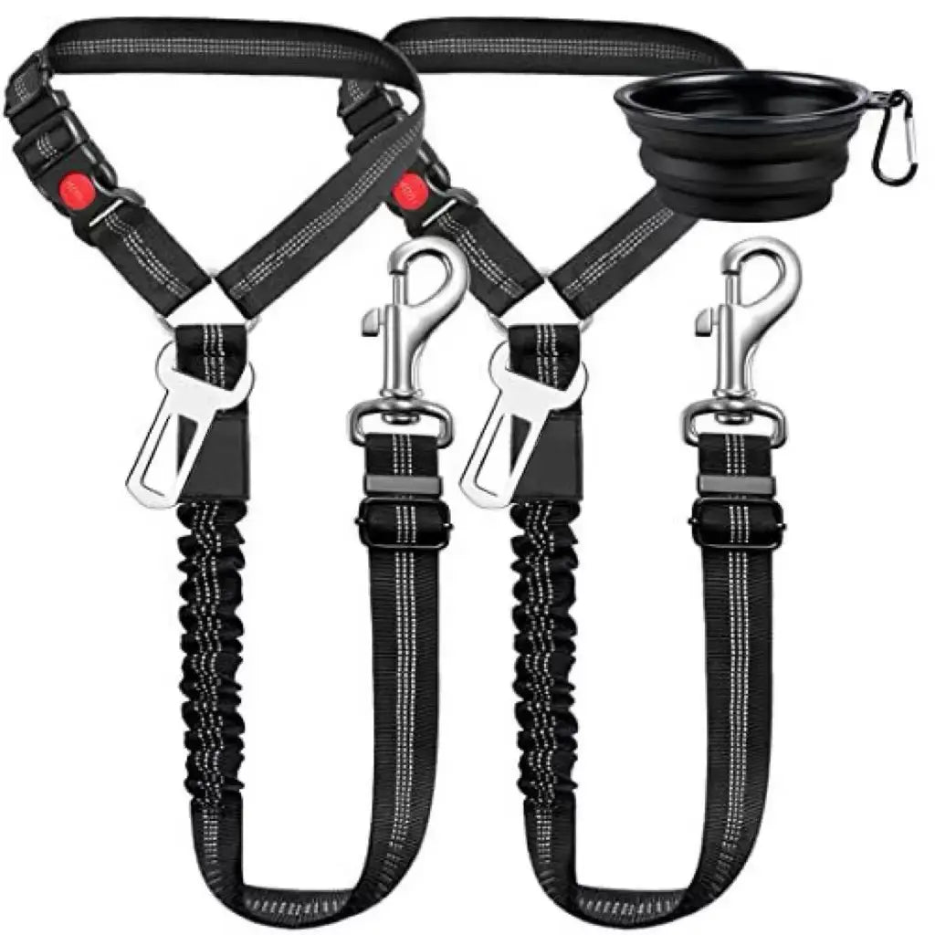 Car Seat Belt Dog Leash, Length Adjustable Pet Safety Leash, Car Safety Leash, Dog Traction Rope, Car Interior Accessories