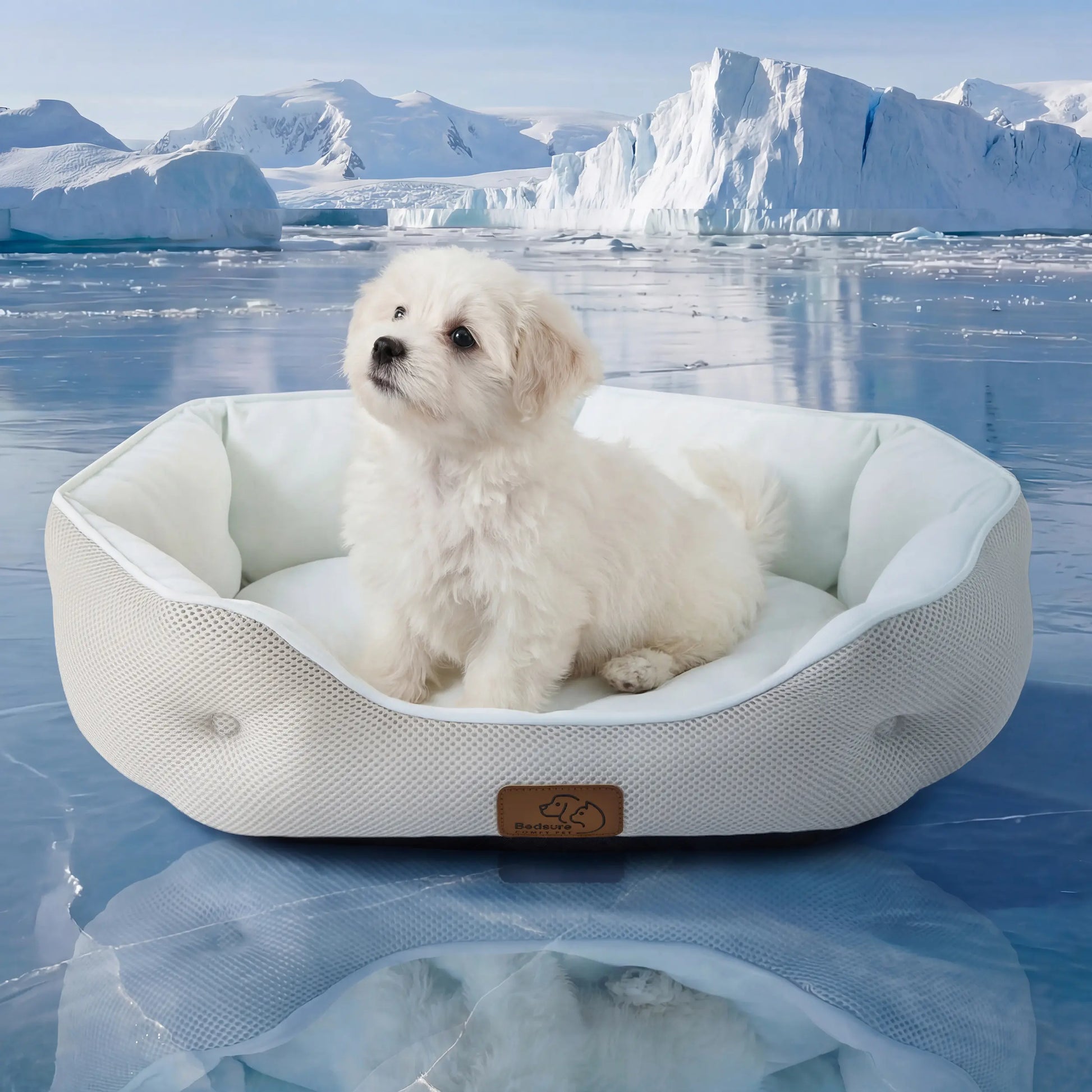 Bedsure Cooling Thin & Thick Mat for Dogs – Q-MAX>0.4 Washable Pet Cooling Pad, No Gel, No Electric, Non-Slip Summer Crate Bed for Large Dogs Summervibes
